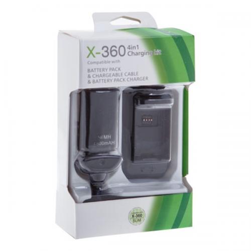 4 в 1 Battery Pack & Charger Cable (Xbox 360)