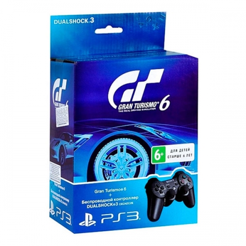 Геймпад Wireless Dualshock 3 с игрой «Gran Turismo 6»