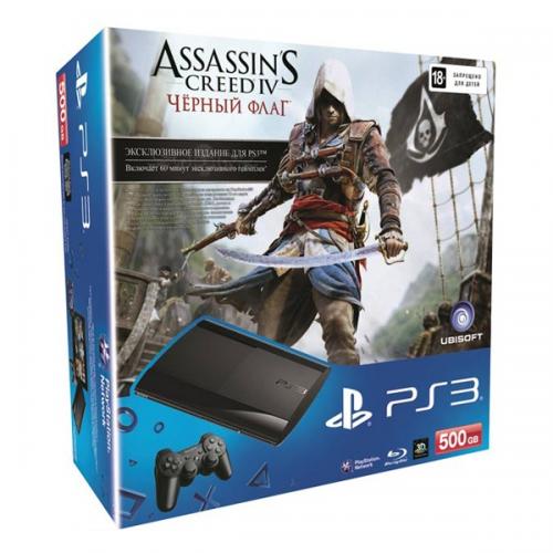 PS3 Super Slim 500Gb + Assassin's Creed 4