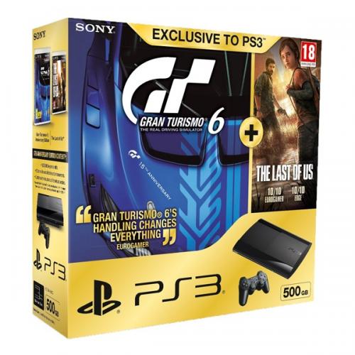 PS3 Super Slim 500Gb + Gran Turismo 6 + The Last of Us