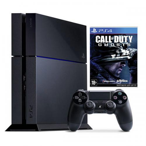 Sony Playstation 4 (500 Gb) + игра "Call of Duty: Ghosts"