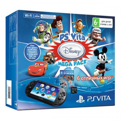 PS Vita 2008 Wi-Fi + карта 16 Gb + Disney Mega Pack