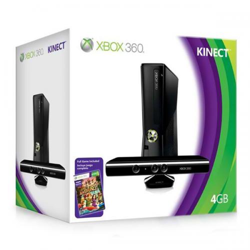 Упаковка Xbox 360 Slim (4Gb) + Kinect (Ростест)