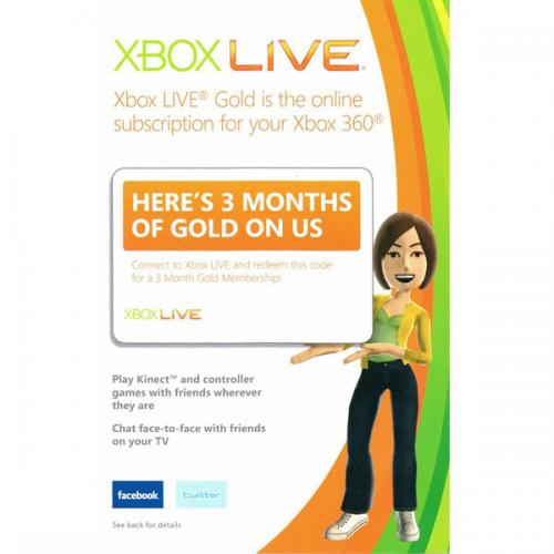 Xbox LIVE Gold на 3 месяца