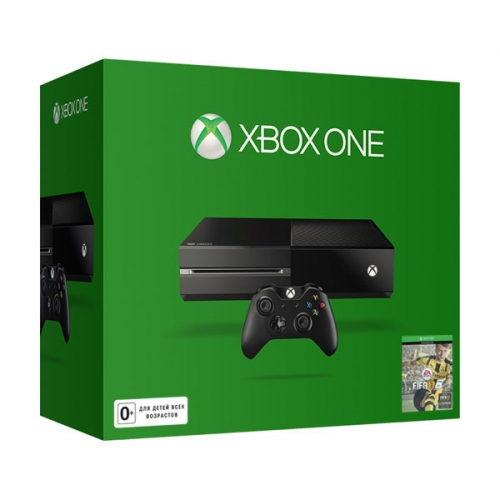 Xbox One 500Gb черный с игрой «FIFA 17»