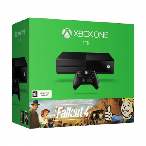 Xbox One 1Tb черный с игрой «Fallout 4»