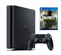 Playstation 4 1Tb Slim черная (CUH-2008B) с игрой «Call Of Duty: Infinite Warfare»