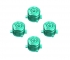 Набор алюминиевых кнопок «Bullet» для Dualshock 4 (Зеленый)