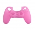 Силиконовый чехол для Dualshock 4 (Розовый)