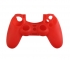 Силиконовый чехол для Dualshock 4 (Красный)