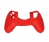 Силиконовый чехол для Dualshock 4 (Красный)